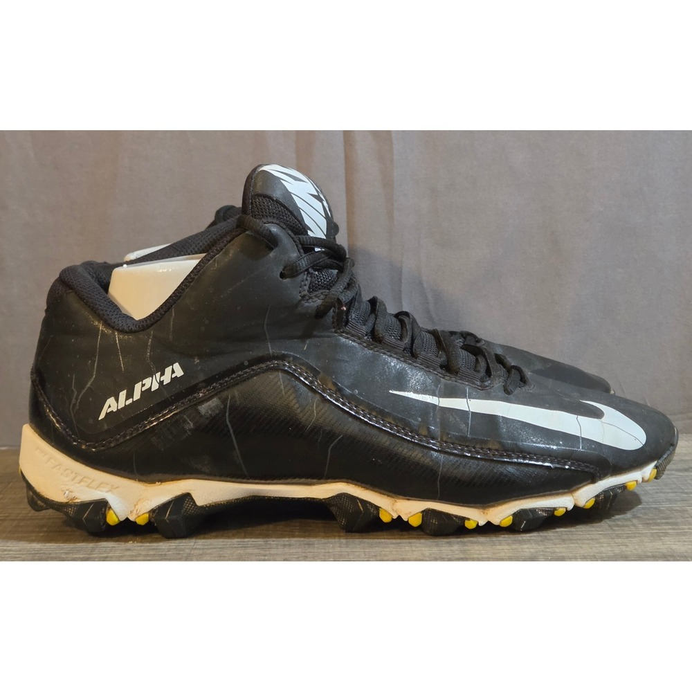 Nike Alpha Football Cleats Men's Size 11 Black White